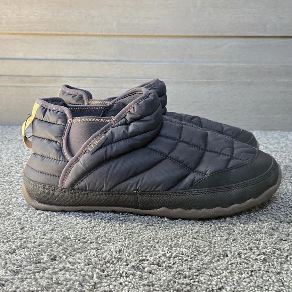 L.L. Bean Men's Mountain Classic Quilted Ankle Boots II Quilted Slippers NEW - Picture 2 of 9